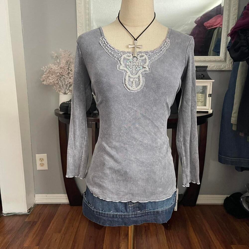 Y2k beaded whimsygoth top